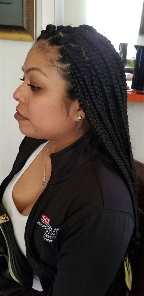 box braids on mexican hair|Box braids hairstyles for mexican women